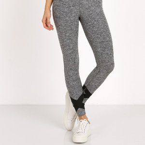 Beyond Yoga Spacedye midi length black and white leggings